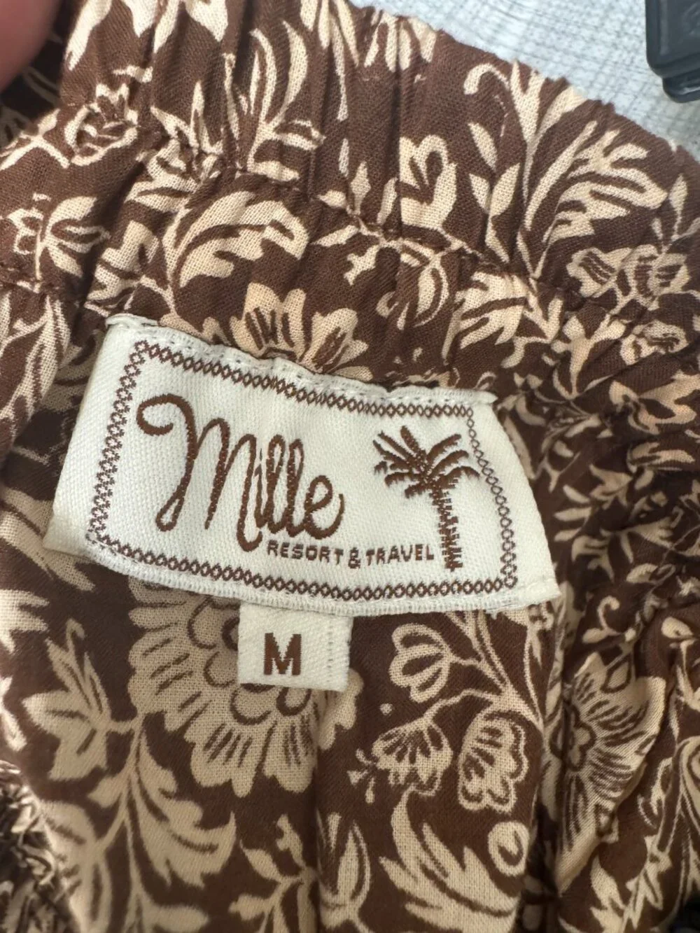 Mille Francois Skirt in Cocoa Floral Size Medium - Picture 3 of 3